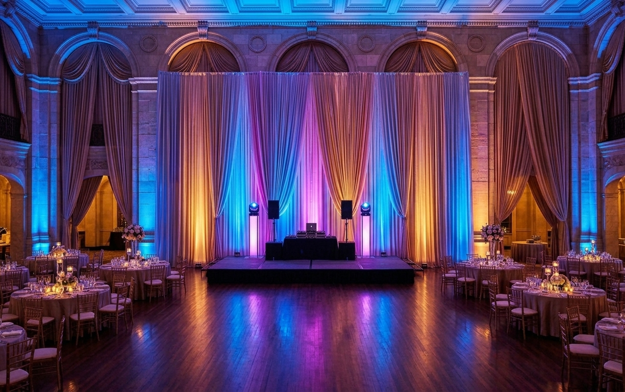LED Uplighting by Mehak Entertainment